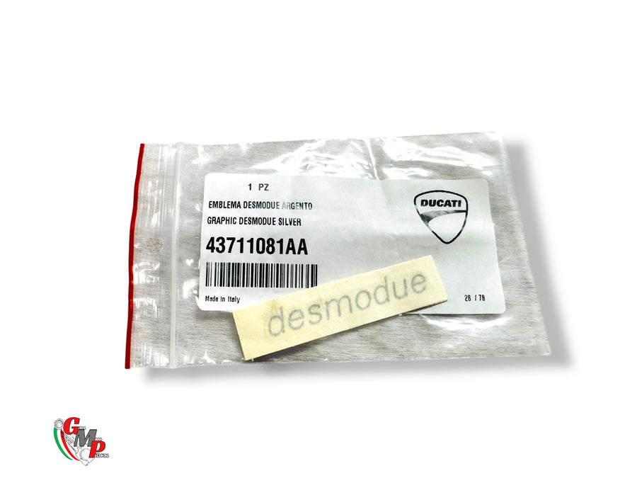 Decalcomanie Desmodue Argent NEUF - Ducati