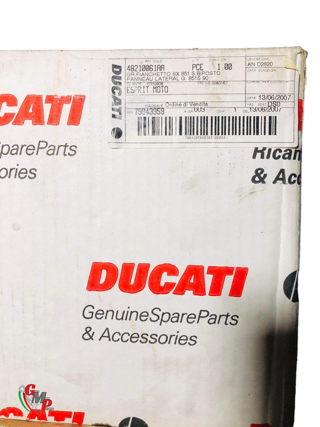 Carénage Panneau Latéral Gauche Neuf - Ducati