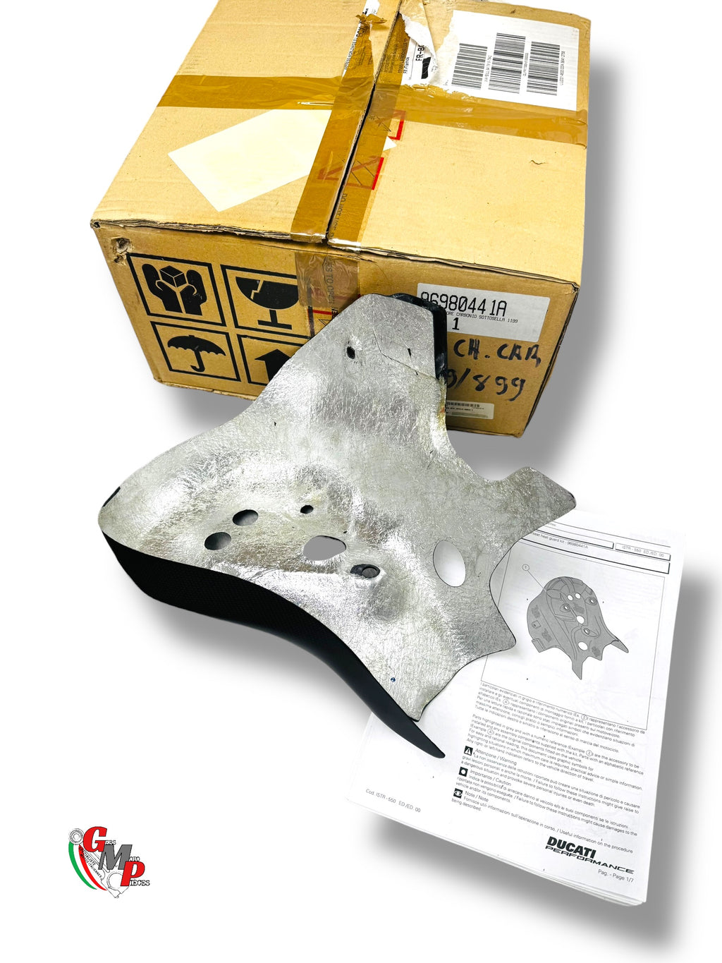 Kit Pare Chaleur Carbone Dessous De Selle NEUF - Ducati Performance