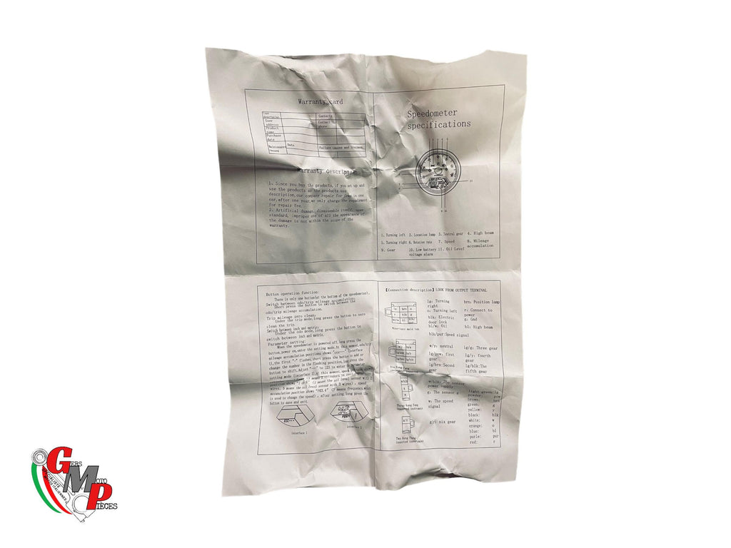 Compteur Adaptable NEUF avec notice - Ducati