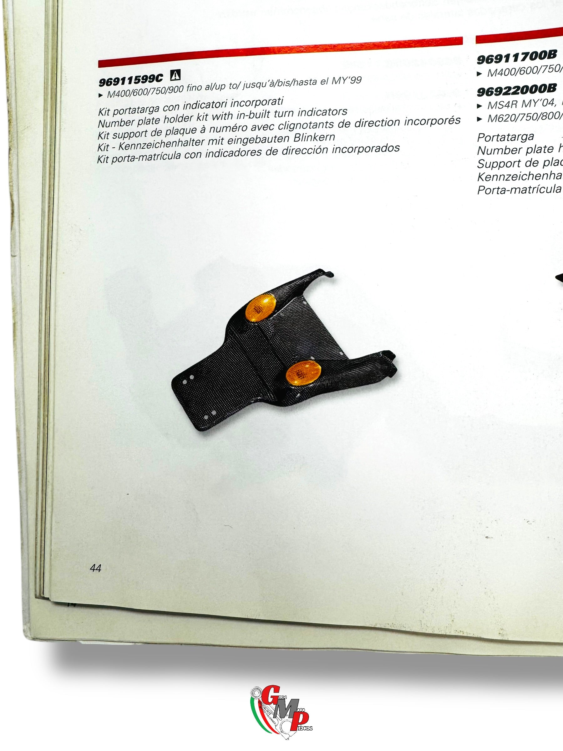 Kit Support Plaque Carbone NEUF - Ducati Performance