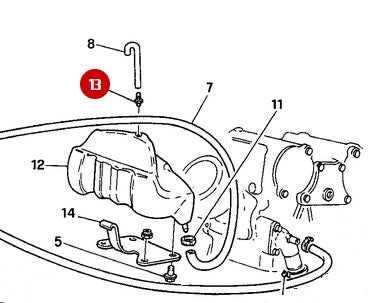 Raccord tuyau vase expansion origine - Ducati