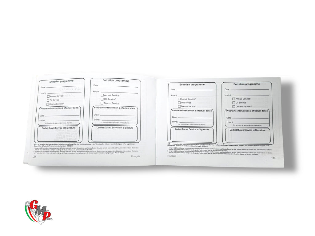Manuel D Entretien It/gb/de/es/pt/fr/nl/gr - Ducati