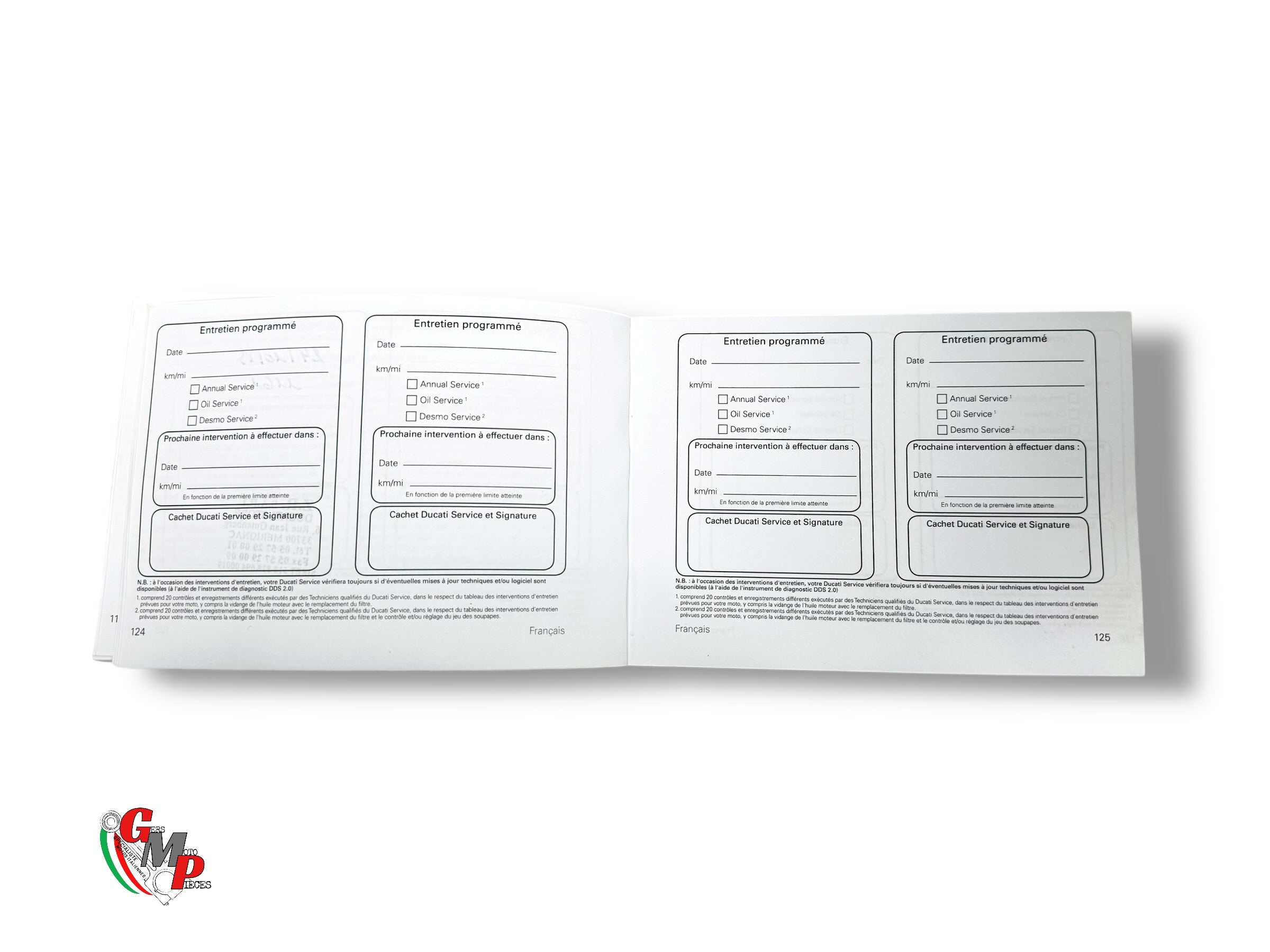Manuel D Entretien It/gb/de/es/pt/fr/nl/gr - Ducati