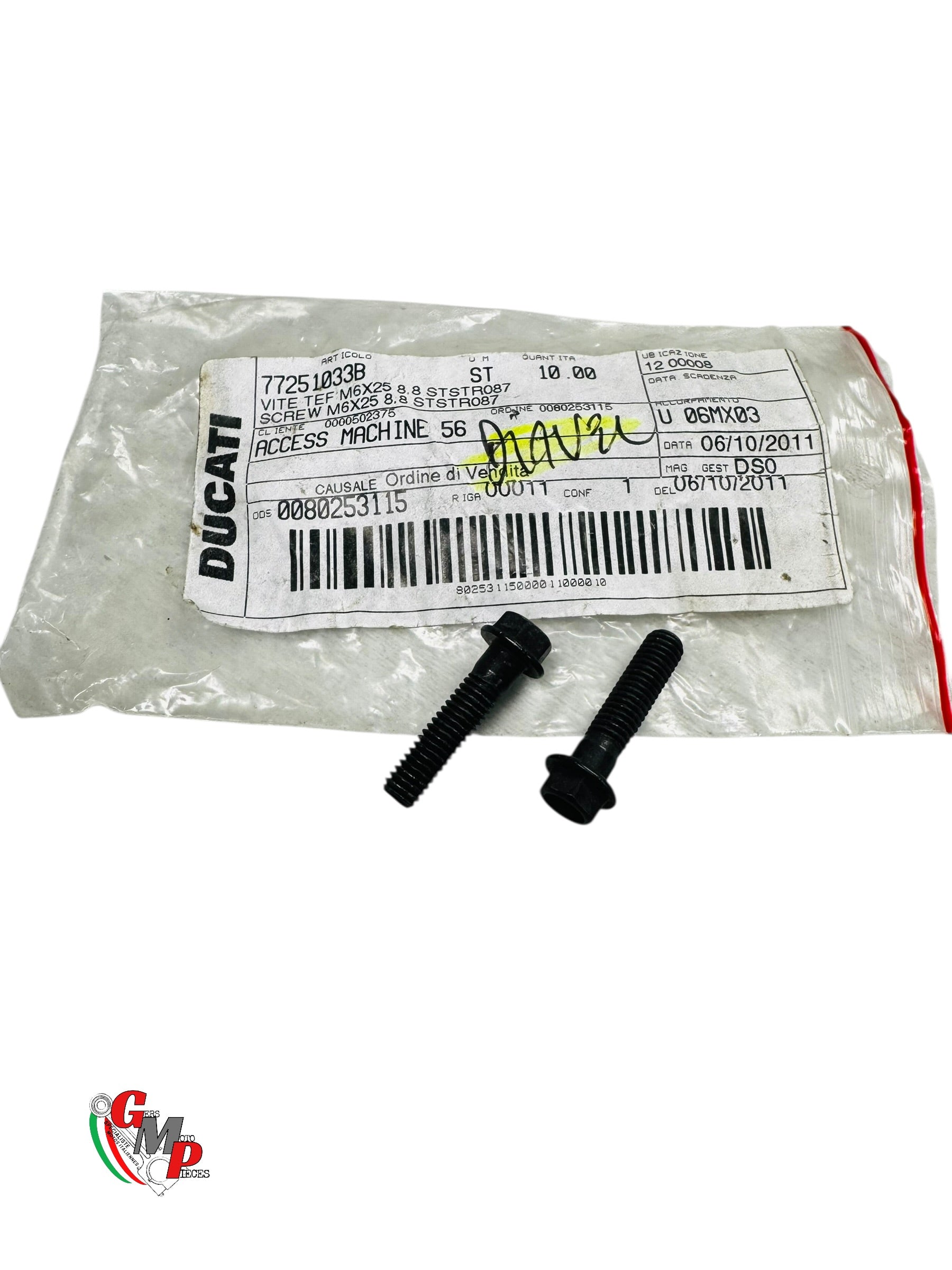 Vis Tef M6X25 8,8 NEUVE - Ducati