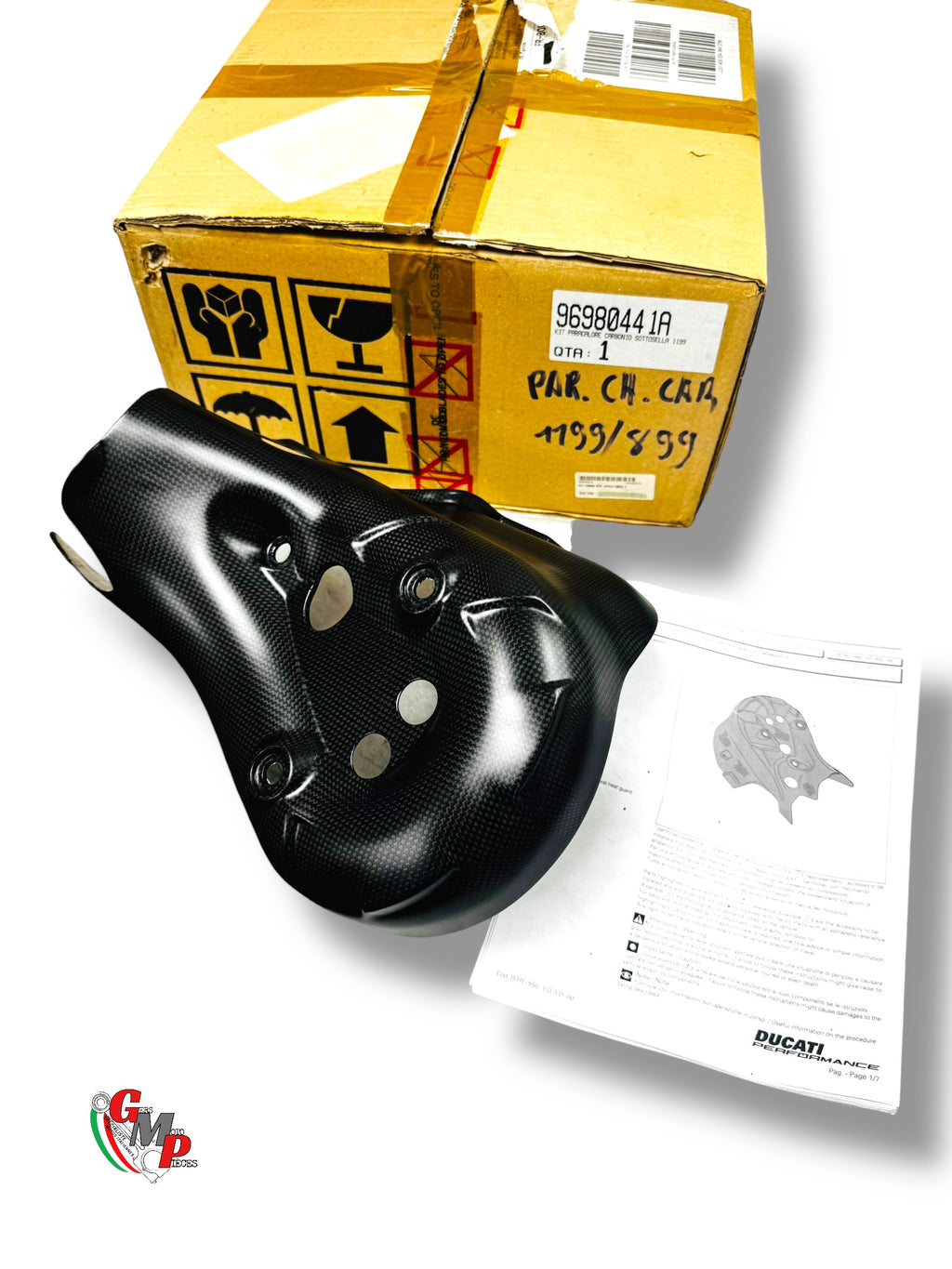 Kit Pare Chaleur Carbone Dessous De Selle NEUF - Ducati Performance