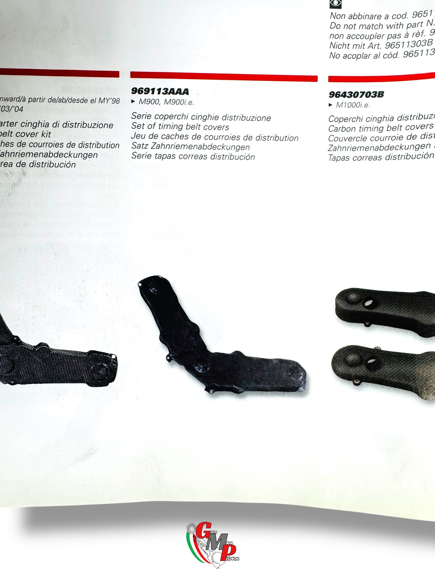 Cache Courroie Vertical Carbone NEUF - Ducati