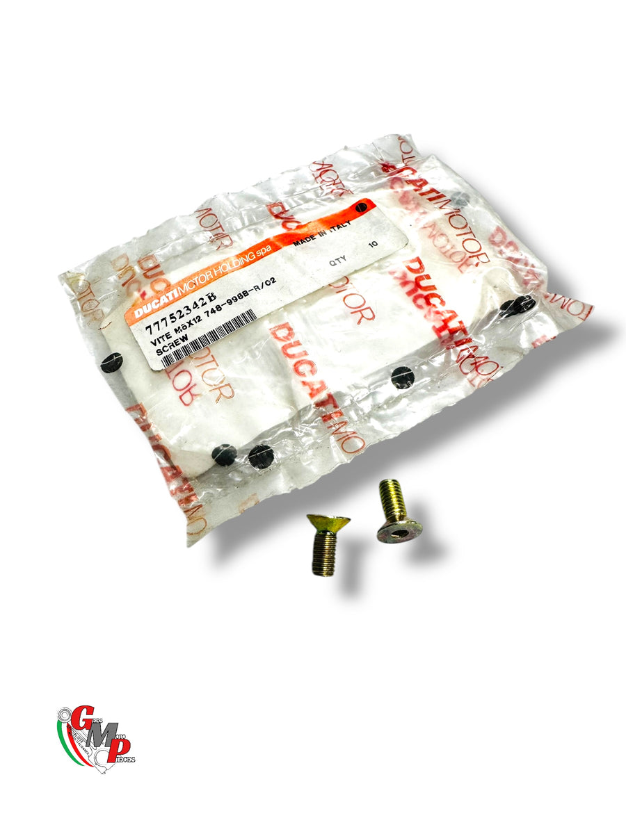 Vis M5X12 Fixation Support Bichromaté Bichromaté NEUVE - Ducati