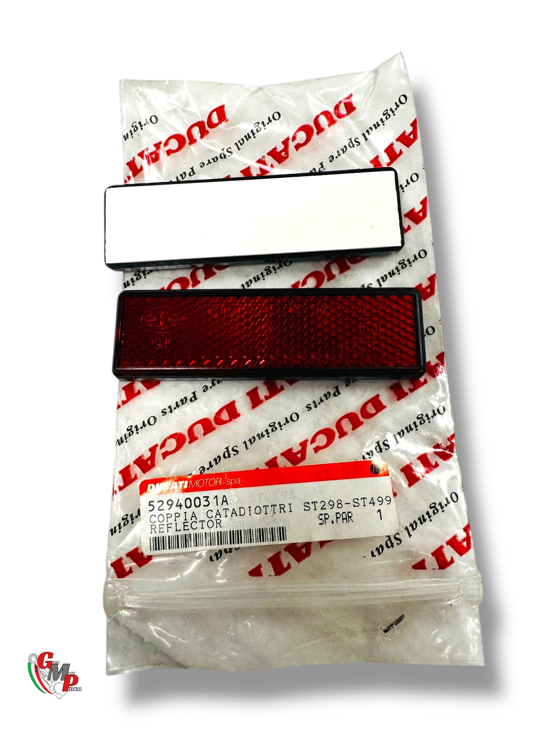 Catadioptre Adhésif Rouge NEUF - Ducati