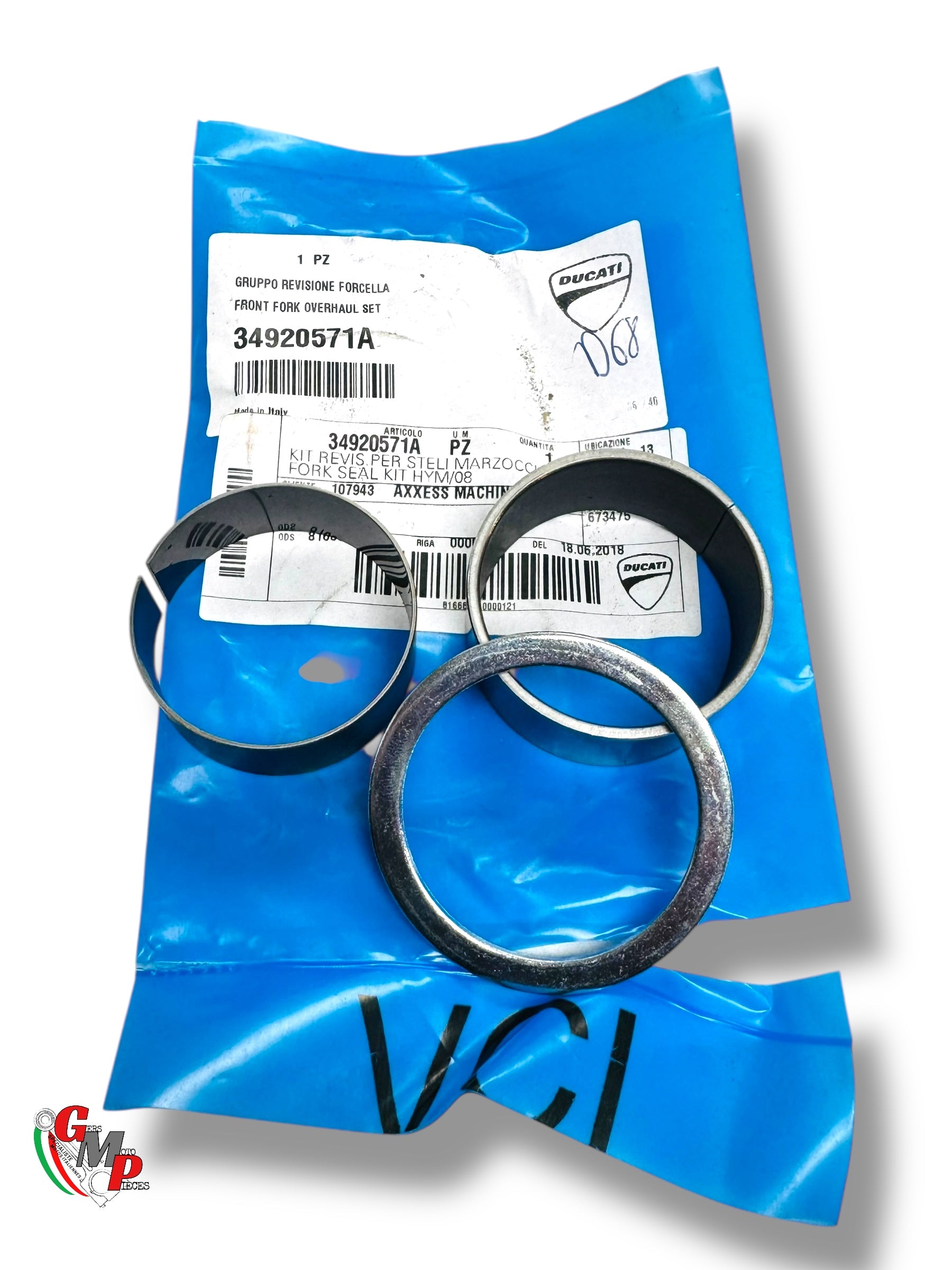 Kit Bague Fricton Fourche NEUF - Ducati