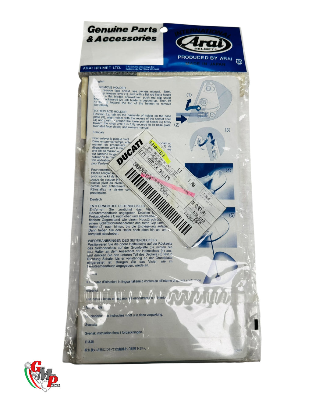 Cache Fixation Bulle ARAI NEUF - Ducati