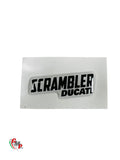 Ducati Scrambler Logos Autocollant Relief Gel 15X40 NEUF - Ducati