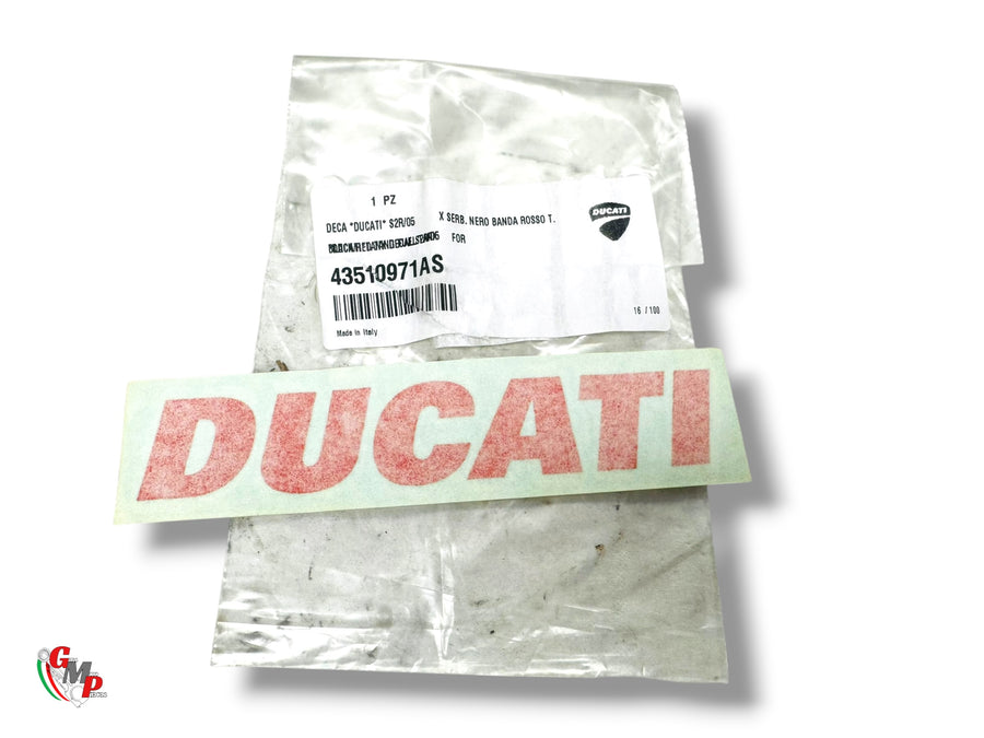 Embleme Ducati Noir / Rouge NEUF - Ducati