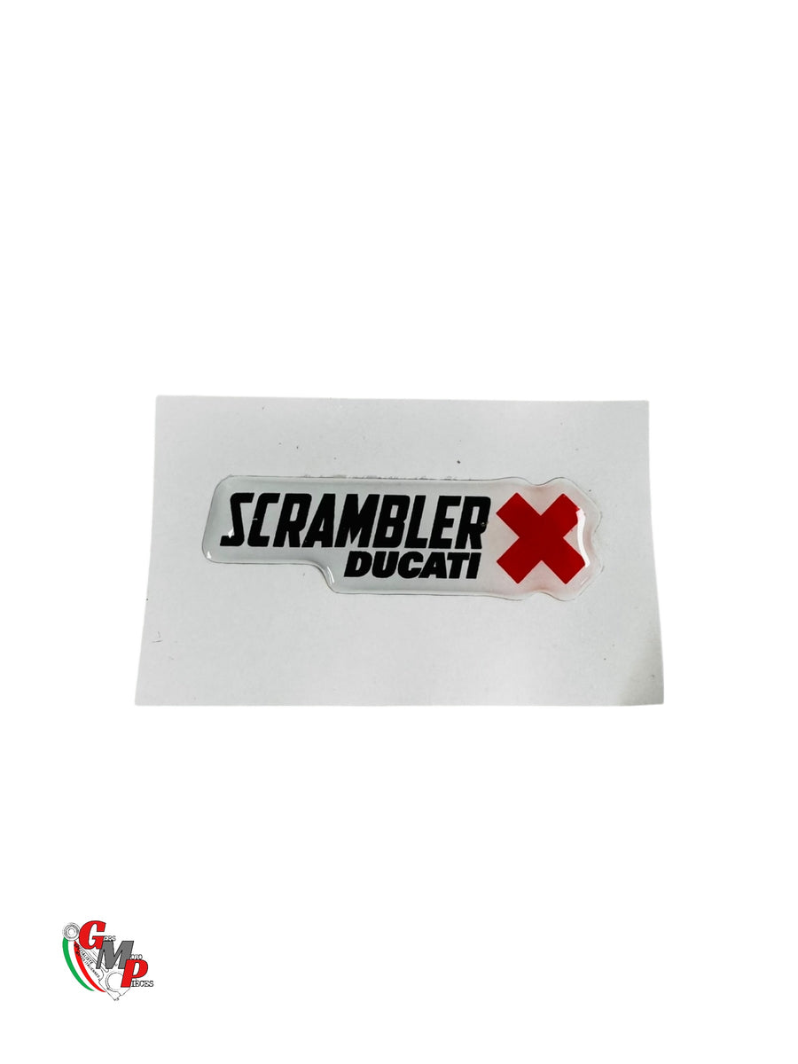 Ducati Scrambler Logos Autocollant Relief Gel 15X40 NEUF - Ducati