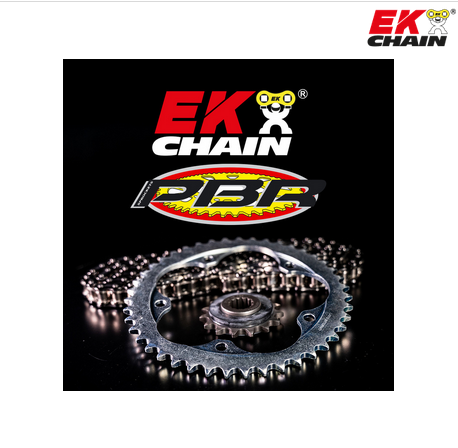 Kit chaîne&nbsp; 15/42 en pas 520 EK Chain NEUF - Ducati