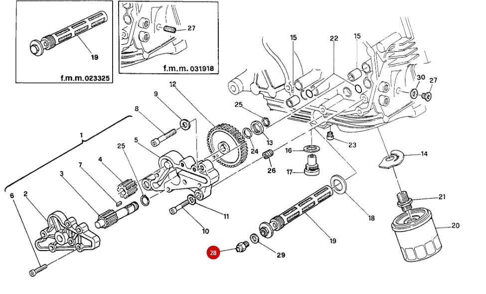 Thermistor capteur température huile NEUF - Ducati