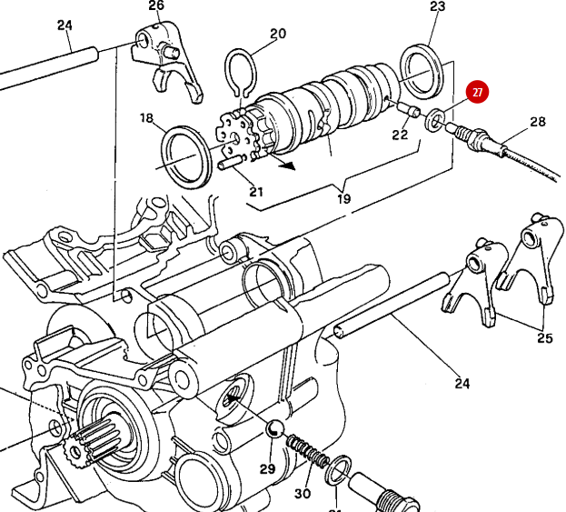 Joint cuivre de capteur stop et point mort NEUF - Ducati