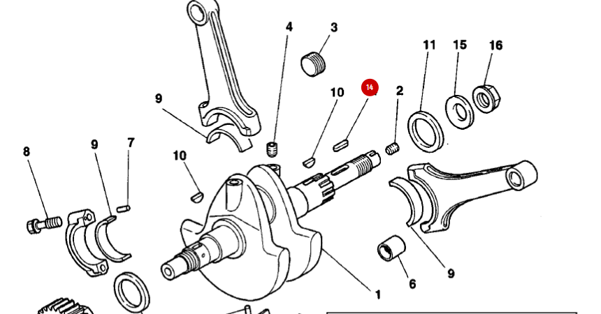 Clavette vilbrequin NEUF - Ducati