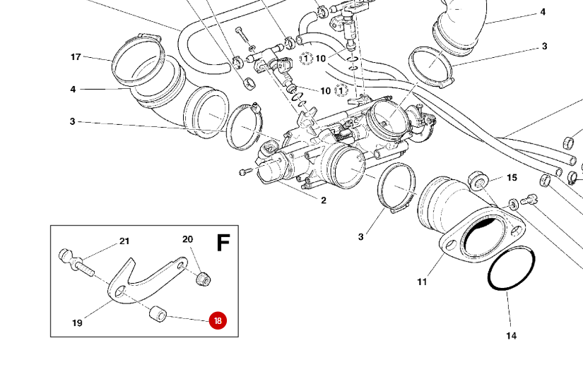 Entretoise NEUVE - Ducati