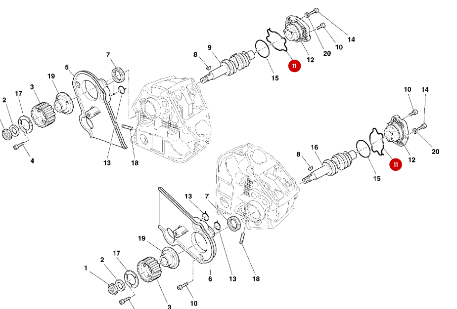 Joint torique palier arbre à came NEUF - Ducati