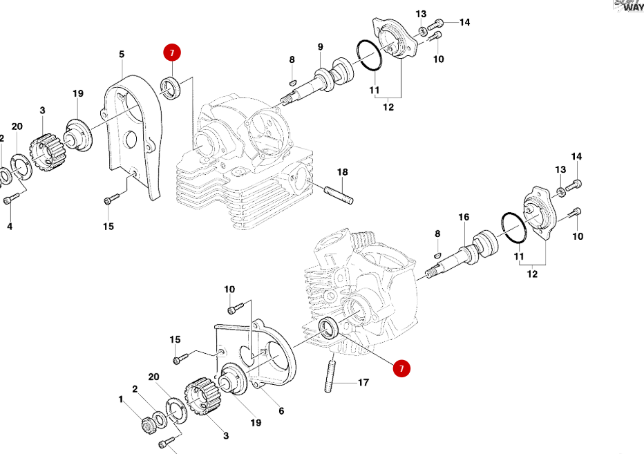Bague D'etancheite Arbre a Came NEUVE - Ducati