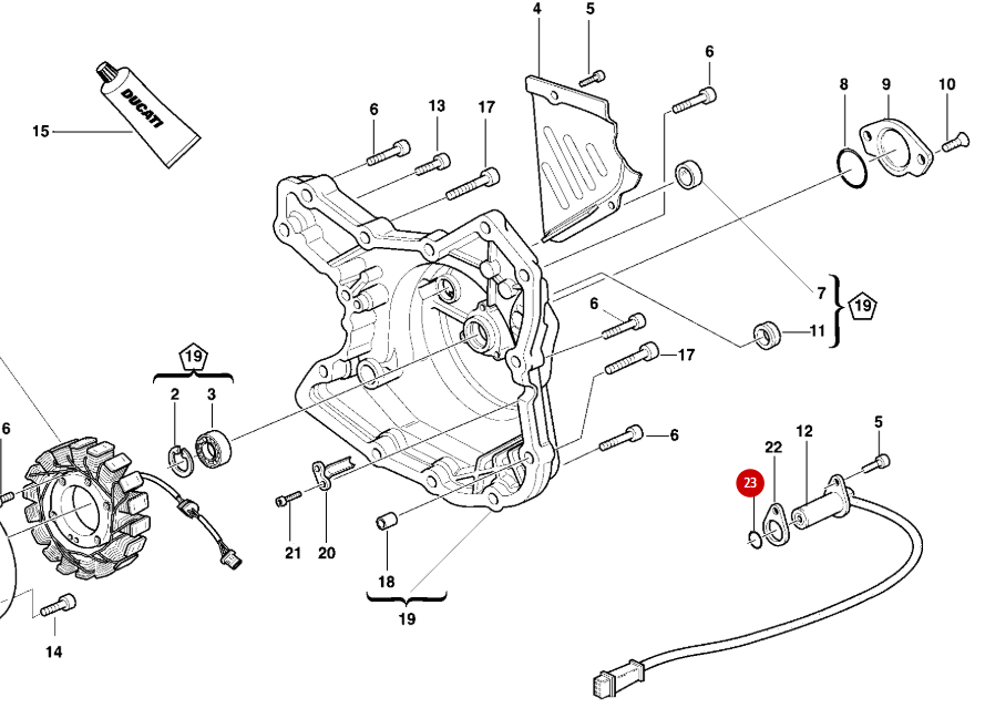 Joint Torique Capteur Phase NEUF - Ducati