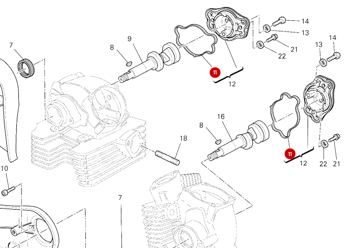 Joint Palier Arbre à Came NEUF - Ducati