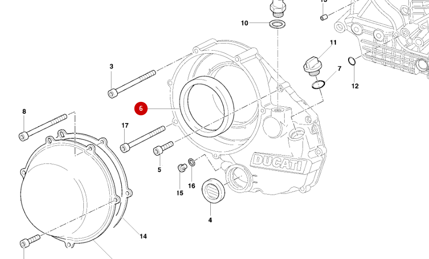 Bague D'etancheite Embrayage 75X95X12 NEUVE - Ducati