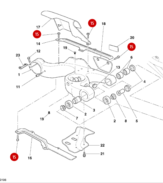 Vis Tbei M6X14 Patin de Chaîne NEUVE - Ducati