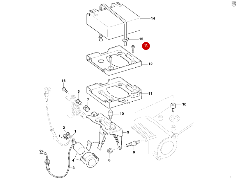 Vis Tbei M6X8 NEUVE - Ducati