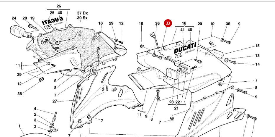 Vis Tbei 5X25 Bichromaté NEUF - Ducati