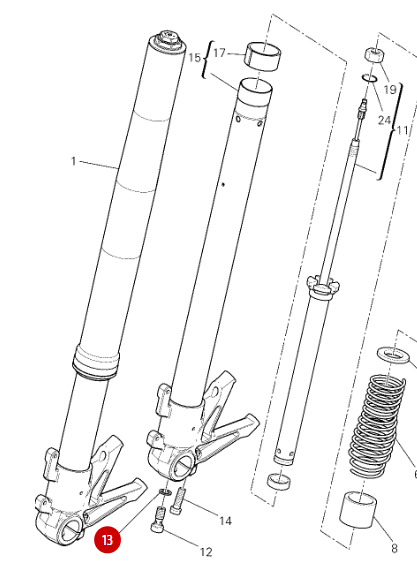 Joint NEUF Vis Inférieur - Ducati
