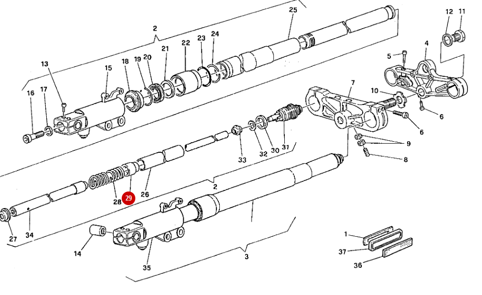 Bague Ressort Fourche NEUF - Ducati