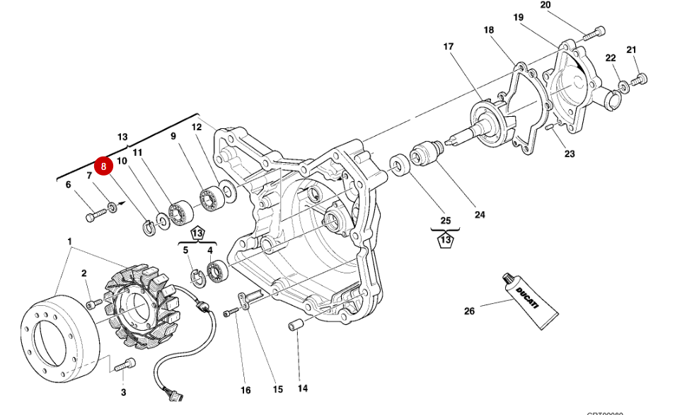 Circlip NEUF - Ducati
