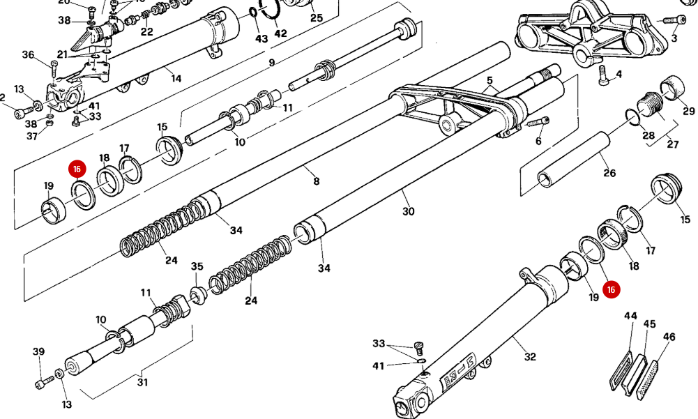 Rondelle Appui NEUVE - Ducati