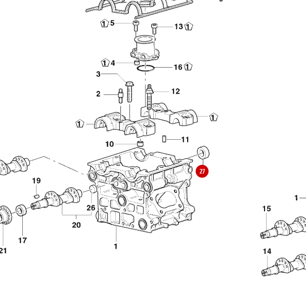 Bouchon Culasse 35X7 NEUF - Ducati