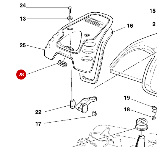 Joint En Caoutchouc Anti-vibration NEUF - Ducati