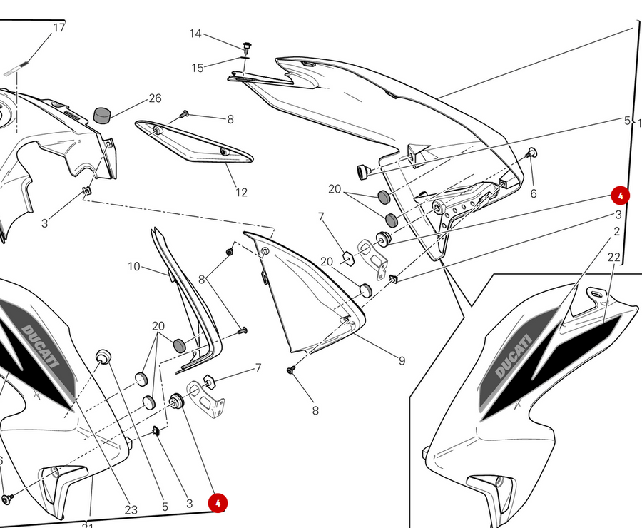 Antivibration NEUF - Ducati