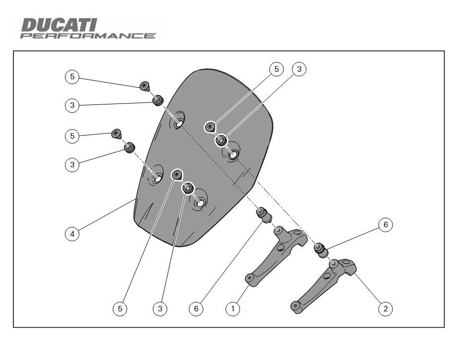 Pare Brise Touring - Ducati