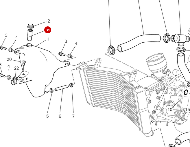 Douille Vase Expansion Bichromaté NEUVE - Ducati