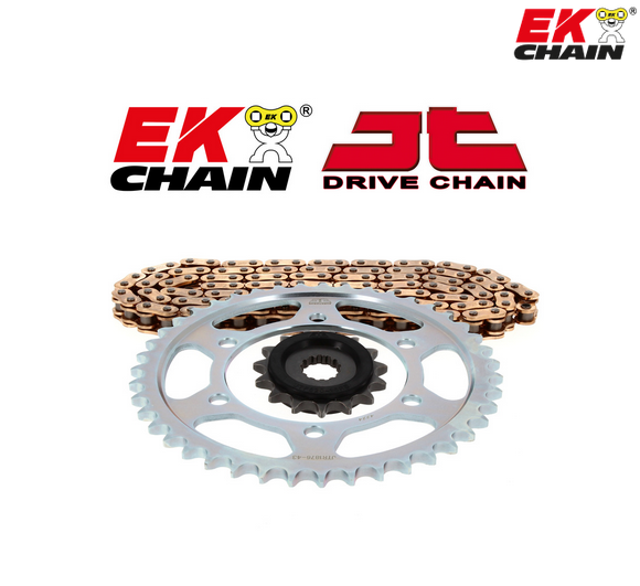 Kit chaîne 15/46 en pas 520 EK Chain NEUF - Ducati
