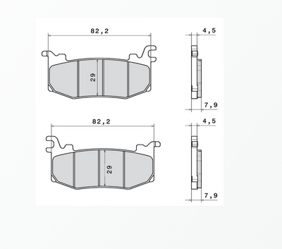 Paire de plaquettes de frein avant CL Brakes NEUVE - Ducati