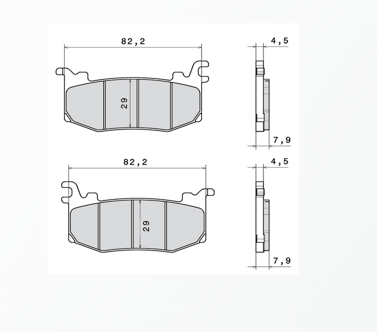 Paire de plaquettes de frein avant CL Brakes NEUVE - Ducati