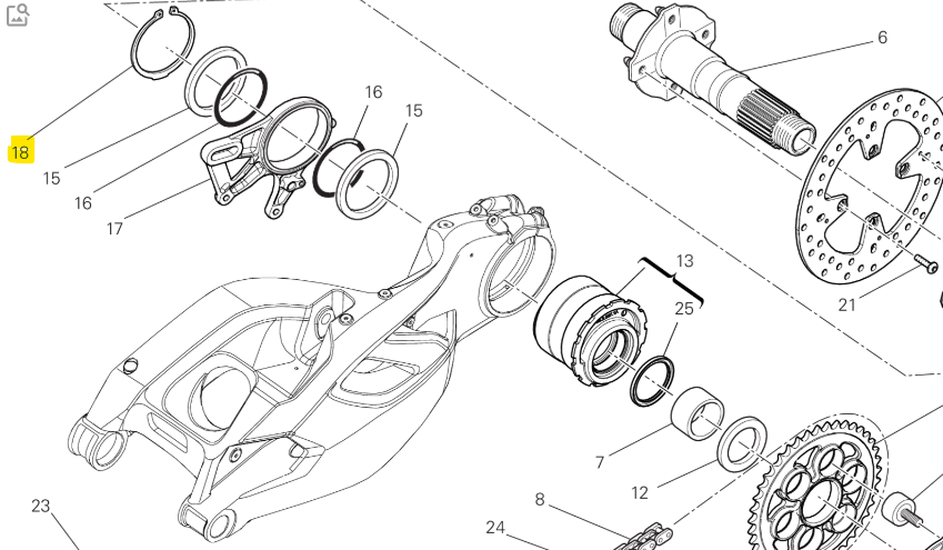 Circlip 85X3 NEUF - Ducati