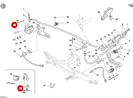 Kit Revision de Pivots Plaquette NEUF - Ducati