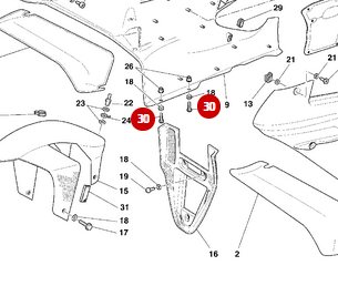 Vis Tbei M6X20 NEUVE - Ducati