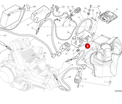 Cablage Fil Bougie NEUF - Ducati