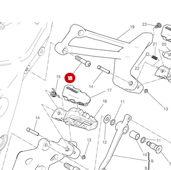Vis Tceif M8X35 8,8 NEUVE - Ducati