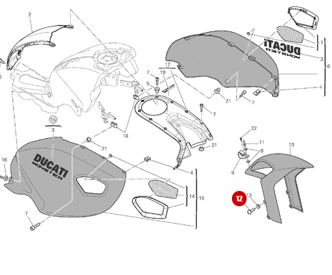 Vis Tbei M6X14 NEUVE - Ducati