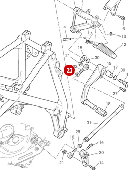 Ecrou M6 NEUF - Ducati